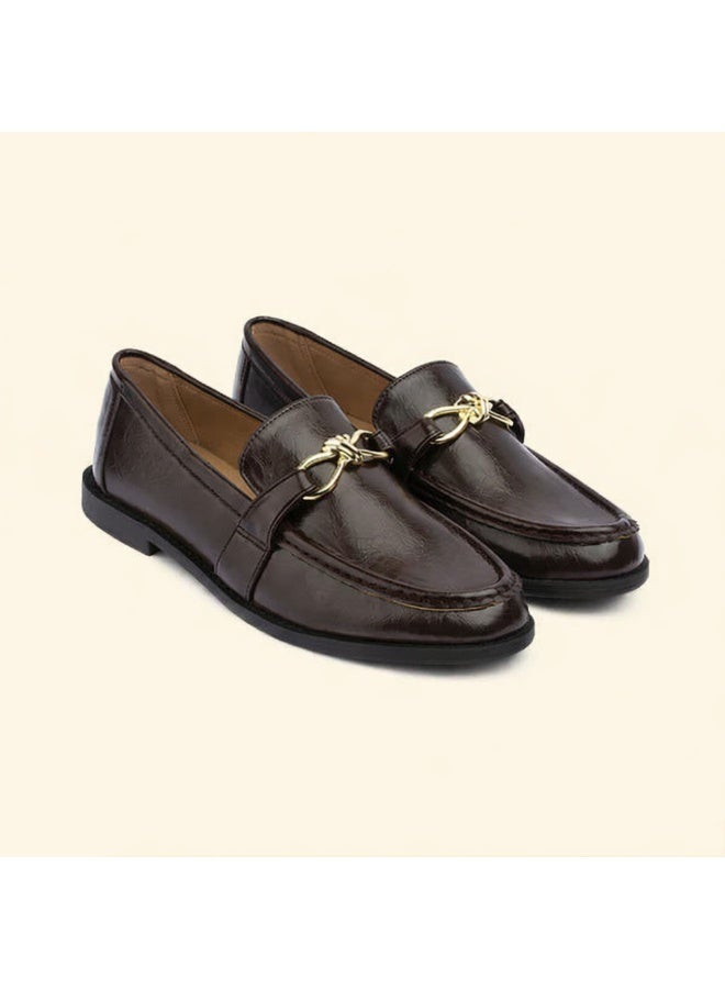 BOU Glazed Espresso Loafers - Image 1